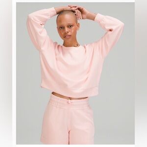 lululemon softstreme perfectly oversized crop crew